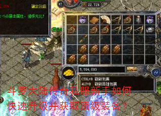 斗罗大陆传奇私服新手如何快速升级并获取顶级装备? 斗罗大陆传奇私服新手如何快速升级并获取顶级装备?