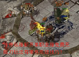 传奇私服新开单职业服免费无限刀玩法有哪些高效技巧? 传奇私服新开单职业服免费无限刀玩法有哪些高效技巧?