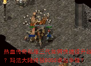 ��Ѫ����˽��������ο�������ս�����귨��½�ռ�BOSS˭�����棿