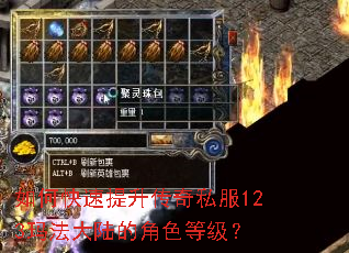 如何快速提升传奇私服123玛法大陆的角色等级? 如何快速提升传奇私服123玛法大陆的角色等级?