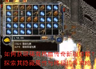 如何获取稀有热血传奇新服娃娃?探索其隐藏属性与终极培养攻略 如何获取稀有热血传奇新服娃娃?探索其隐藏属性与终极培养攻略