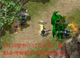 8月20号中午12点开区,单职业传奇新手如何快速冲级? 8月20号中午12点开区,单职业传奇新手如何快速冲级?