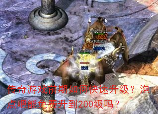 传奇游戏前期如何快速升级?泡点吧能免费升到200级吗? 传奇游戏前期如何快速升级?泡点吧能免费升到200级吗?