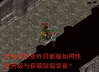 传奇单职业昨日新服如何快速升级与获取顶级装备? 传奇单职业昨日新服如何快速升级与获取顶级装备?