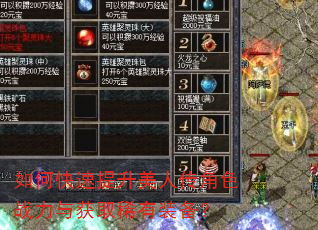 如何快速提升美人传角色战力与获取稀有装备? 如何快速提升美人传角色战力与获取稀有装备?